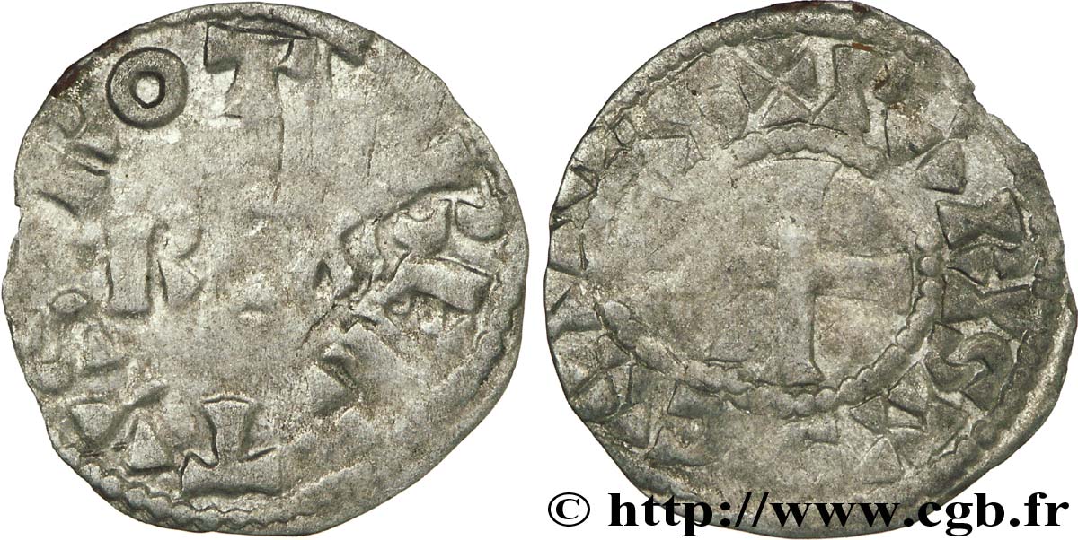 ROBERT II LE PIEUX Obole n.d. Paris TTB/TB+
