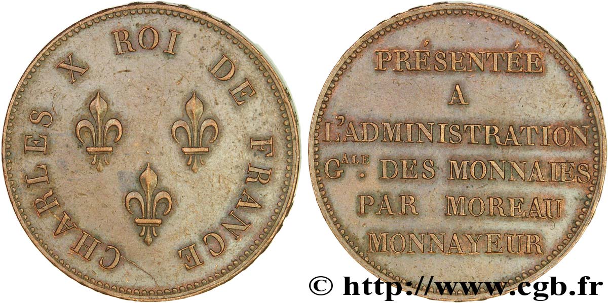 Essai de virole au module de 5 francs par Moreau n.d.  VG.2608  SUP 