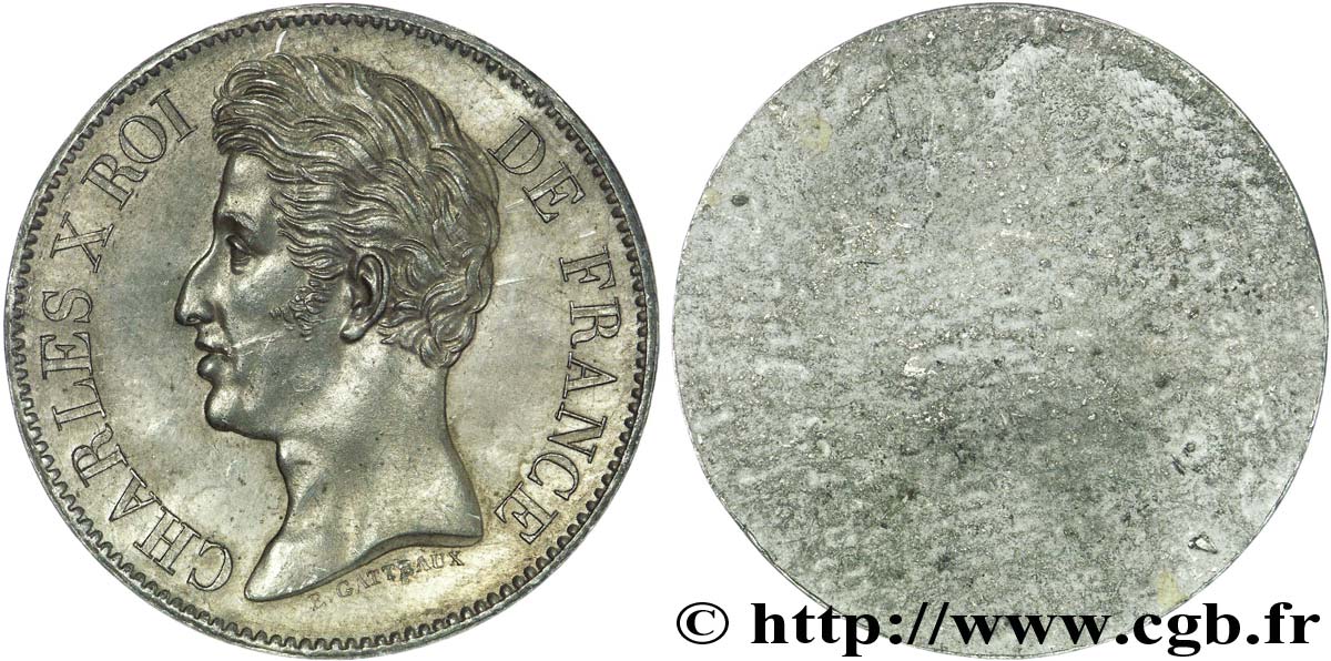 Épreuve uniface d avers de 5 francs par Gatteaux n.d. Paris VG.2592  MS 