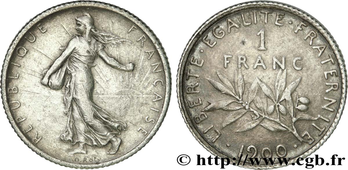 1 franc Semeuse 1900 Paris F.217/4 TTB 