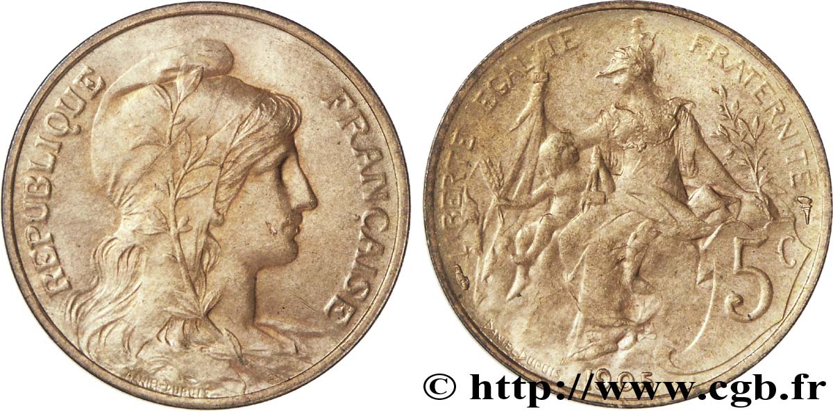 5 centimes Daniel-Dupuis 1905 Paris F.119/15 SUP 