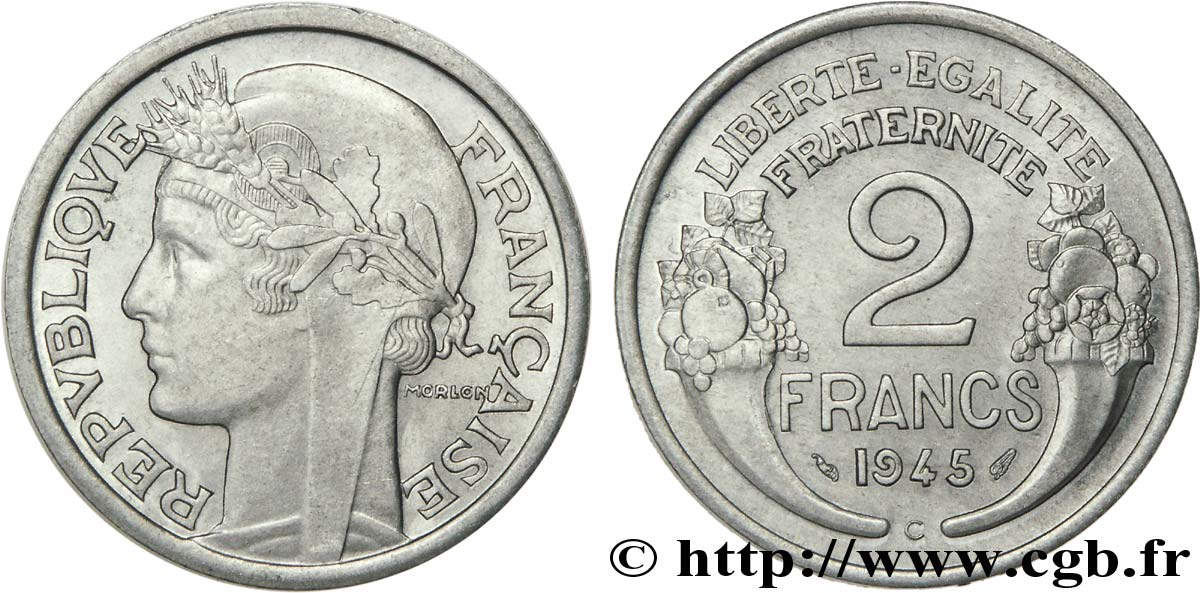 2 francs Morlon 1945 Castelsarrasin F.269/7 SUP 