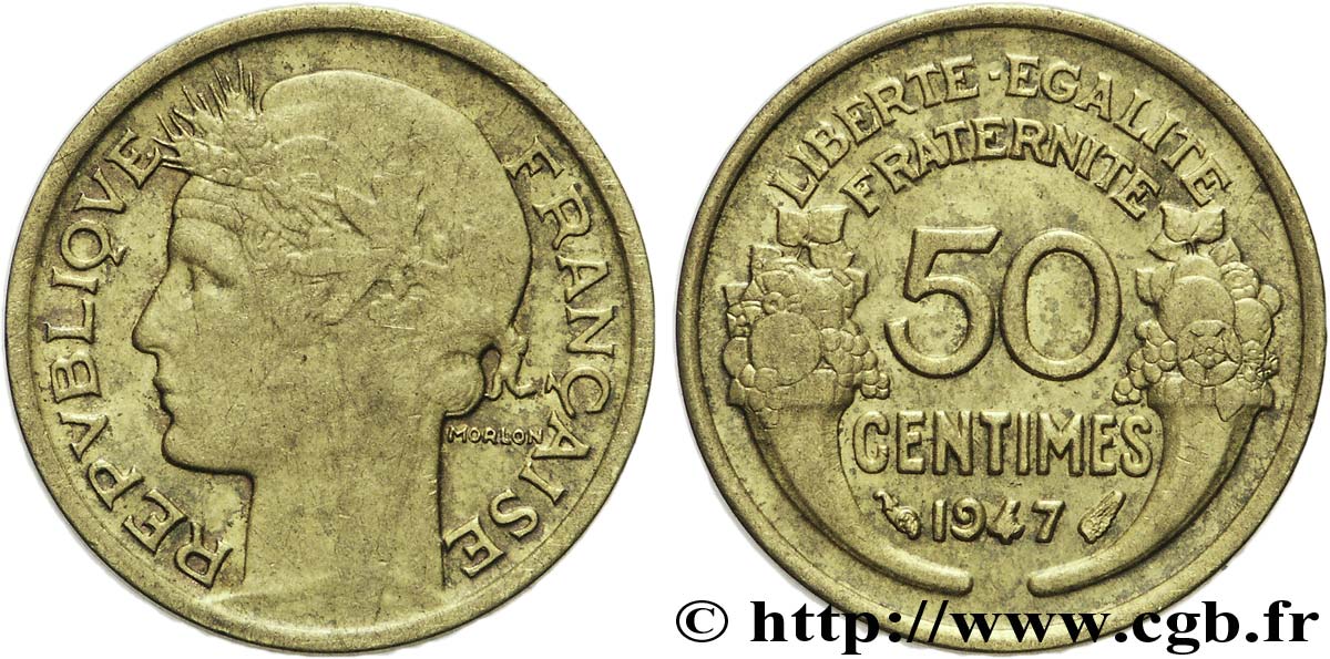 50 centimes Morlon 1947 Paris F.192/19 TTB 