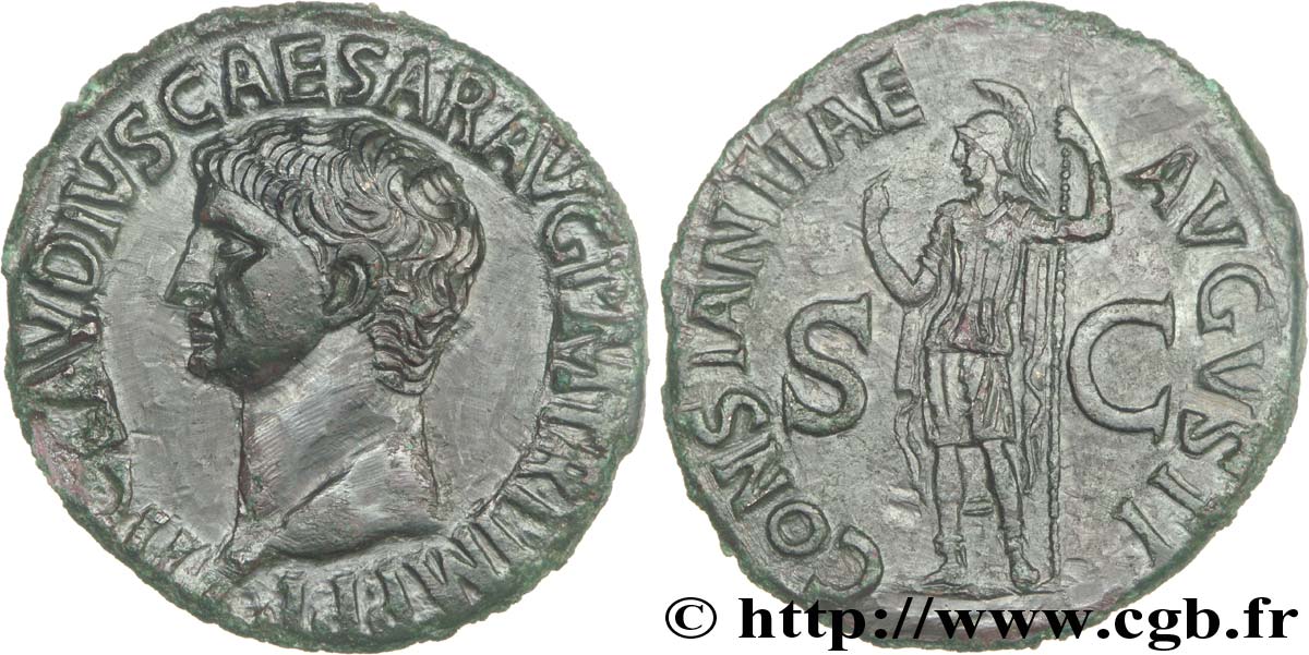 CLAUDIUS Dupondius, (MB, Æ 30) VZ/fVZ