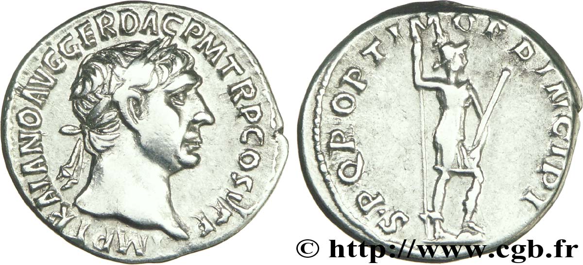 TRAJANUS Denier AU/XF