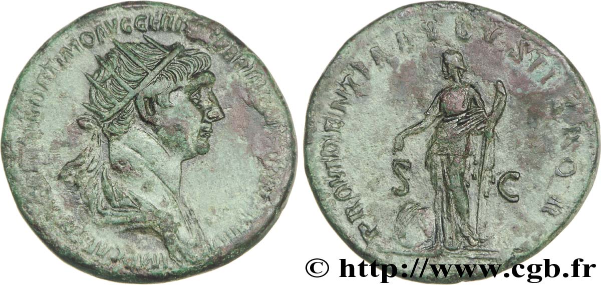 TRAJAN Dupondius, (MB, Æ 27) TTB+
