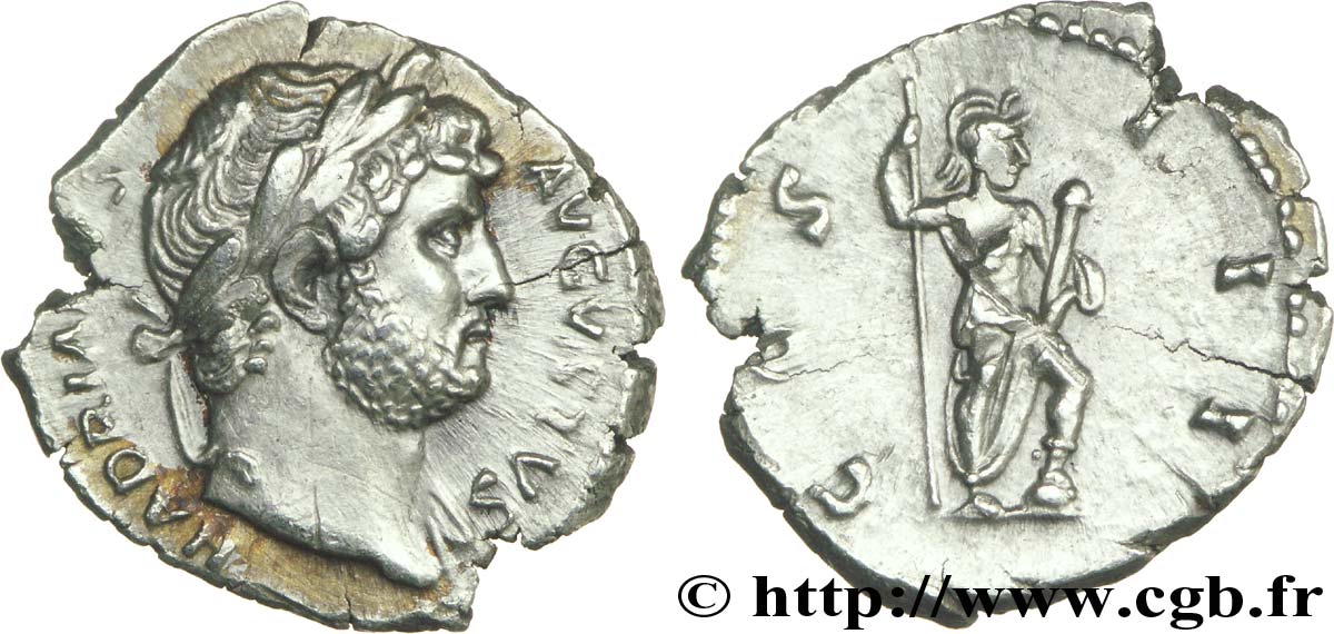 HADRIAN Denier MS