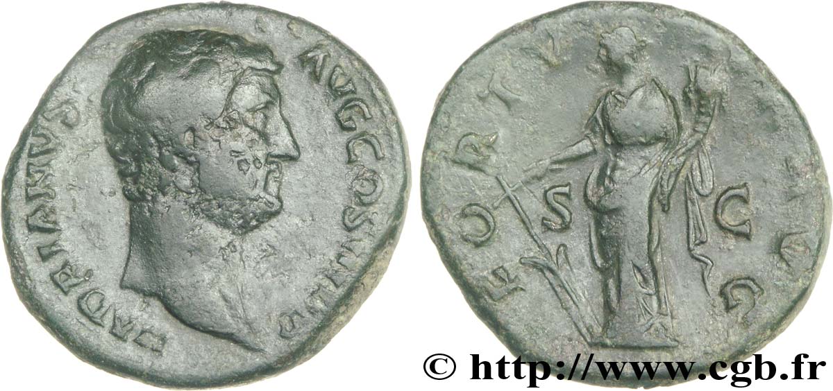 HADRIANUS Dupondius, (MB, Æ 26) SS