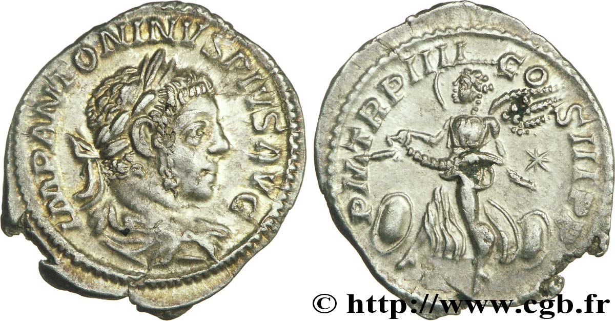 ELAGABALUS Denier fST