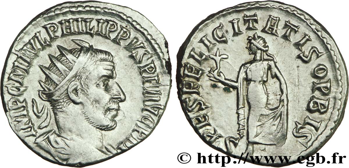 PHILIPPE Ier L ARABE Antoninien TTB+