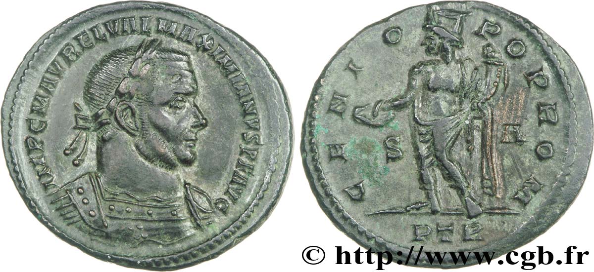 GALERIUS Follis ou nummus AU