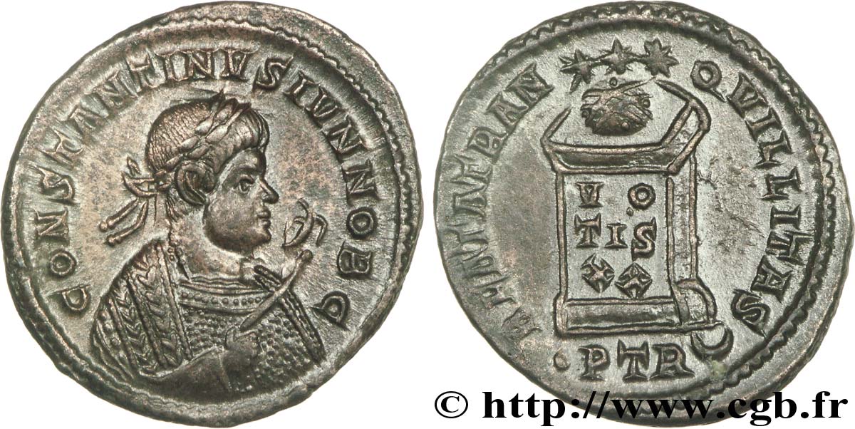 COSTANTINO II Centenionalis ou nummus MS