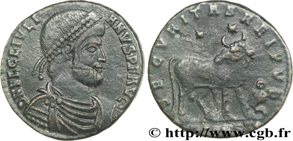 JULIAN II THE PHILOSOPHER Double maiorina, (GB, Æ 1) XF