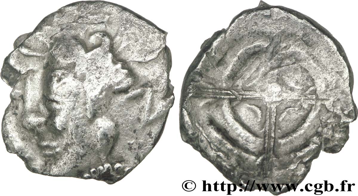 SOUTH-WESTERN GAUL Drachme imitation de Rhodé VF