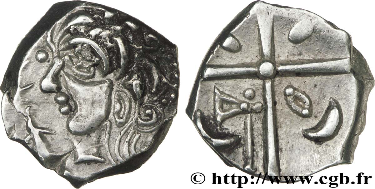 GALLIA - SUDOVESTE DELLA GALLIA - VOLCÆ TECTOSAGES (Regione di Tolosa) Drachme de style hybride entre “cubiste et romanisé” SPL