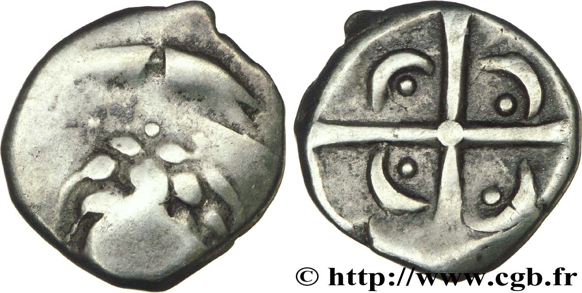 GALLIA - SOUTH WESTERN GAUL - LONGOSTALETES (Area of Narbonne) Drachme “au style languedocien”, S. 279 et 379 hybride VF/XF