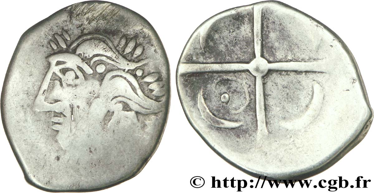 GALLIA - SOUTH WESTERN GAUL - LONGOSTALETES (Area of Narbonne) Drachme “au style languedocien”, S. 312 var VF