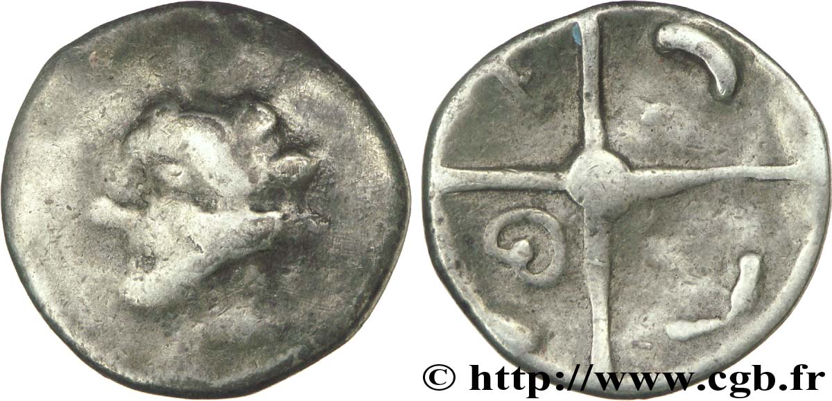 GALLIA - SUDOESTE DE LA GALLIA - LONGOSTALETES (Región de Narbonna) Drachme “au style languedocien”, S. 313 BC/MBC