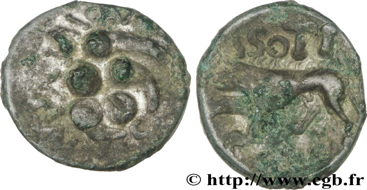 GALLIA - SOUTH WESTERN GAUL - SOTIATES (Area of Sos) Drachme au loup XF/AU