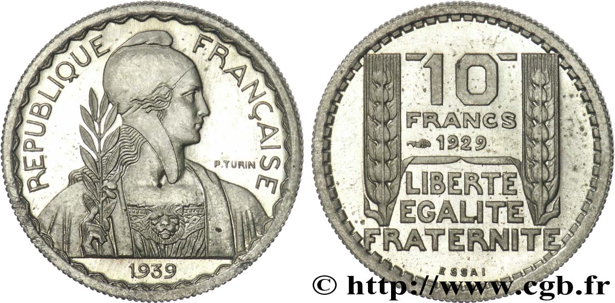 Préparation de la 5 francs Pétain, très petit module, 20 mm, 4 g - Essai n.d. Paris Maz.2606 e ST 