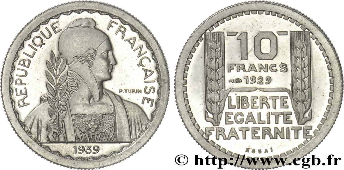 Préparation de la 5 francs Pétain, petit module, 21 mm, 4 g - Essai n.d. Paris Maz.2606 e MS 