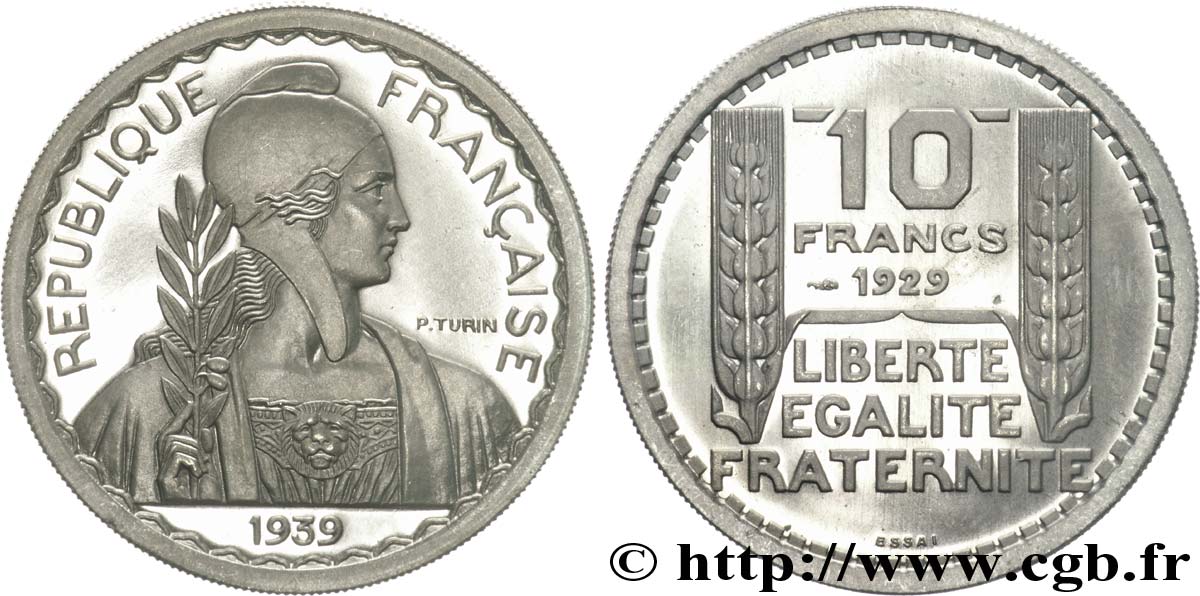 Préparation de la 20 francs Pétain, grand module, listel large, 31 mm, 11 g - Essai n.d. Paris Maz.2606 b MS 