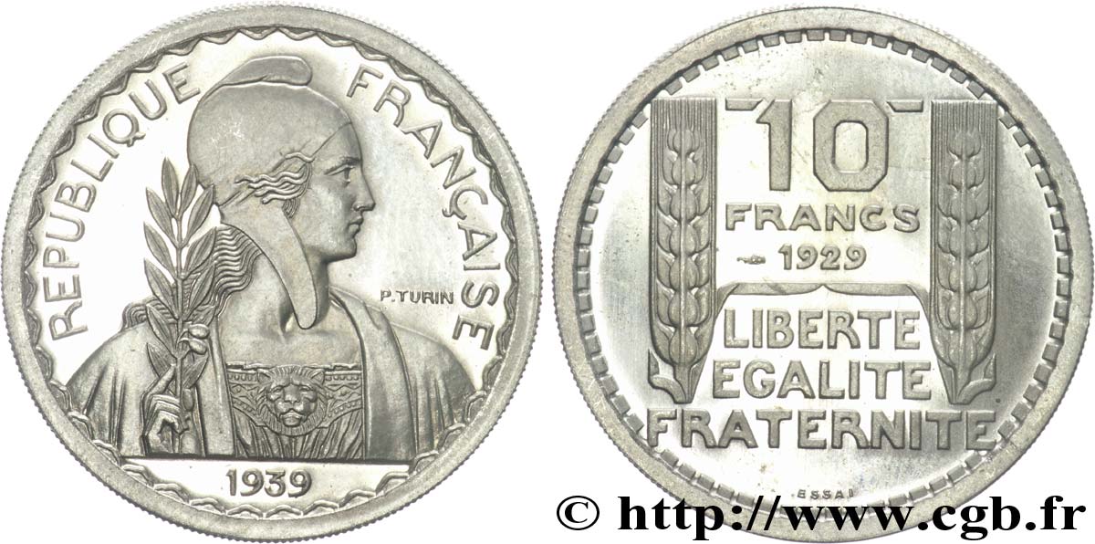 Préparation de la 20 francs Pétain, grand module, listel large, 31 mm, 11 g - Essai n.d. Paris Maz.2606 b SPL 