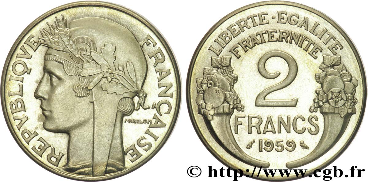 Concours de la 10 francs Mathieu, essai au type Morlon 1959 Paris G.-  MS 