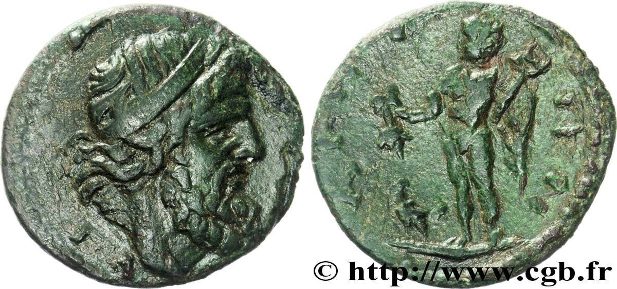 THRACE - AINOS Bronze, (MB, Æ 22) XF