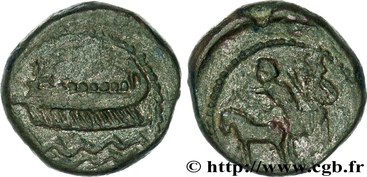 PHENICIA - SIDON Bronze (PB, Æ 17) XF