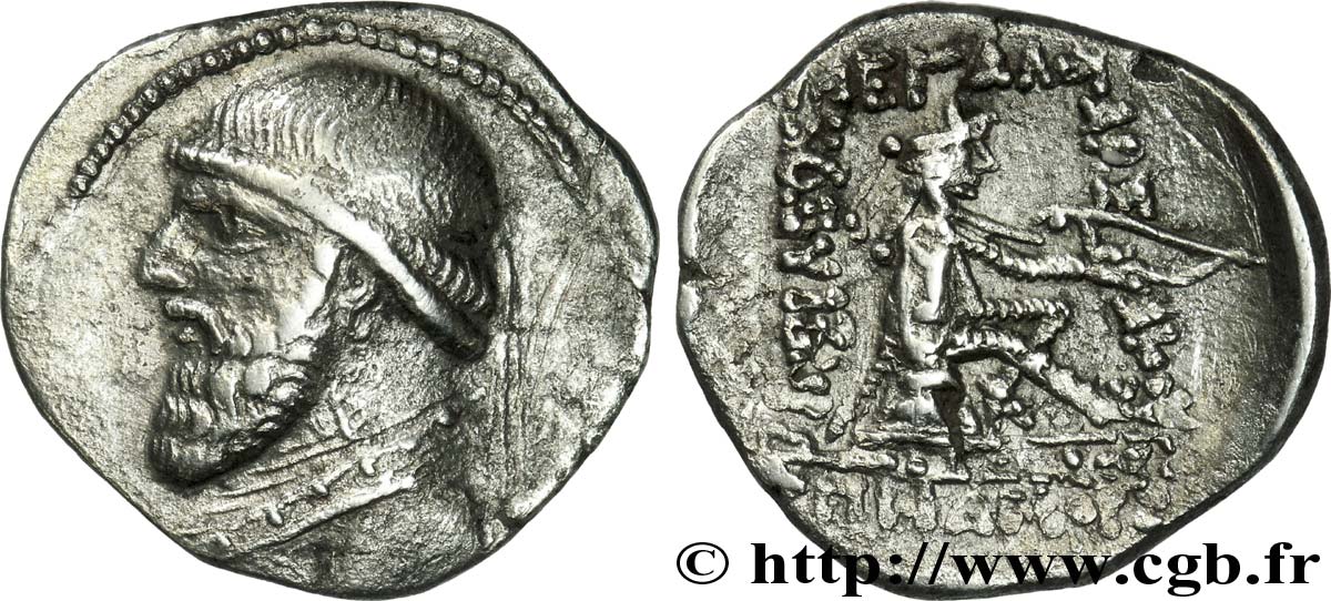 PARTIA - REGNO DI PARTIA - MITRADATO II Drachme XF