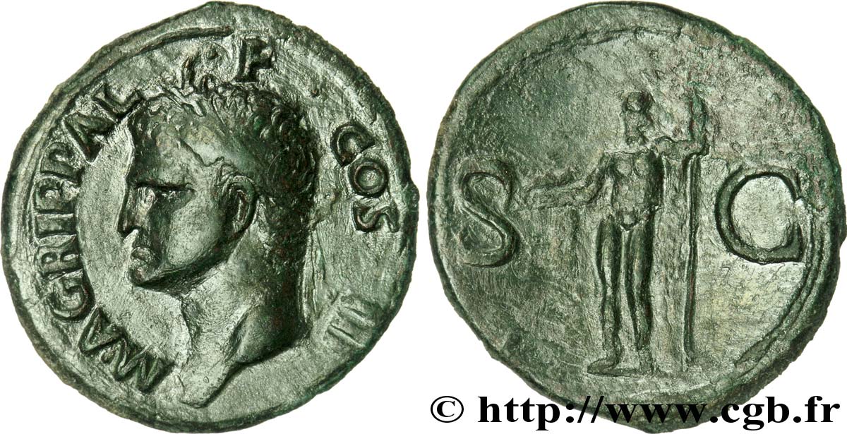 AGRIPPA As, (MB, Æ 30) fVZ