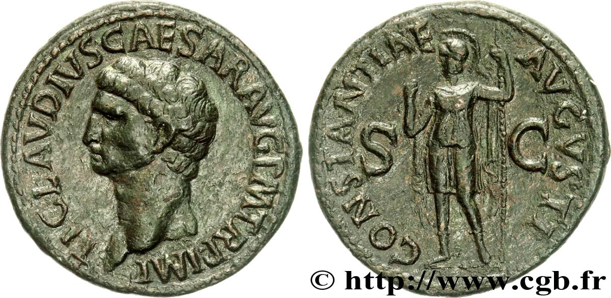 CLAUDIUS As, (MB, Æ 30) VZ