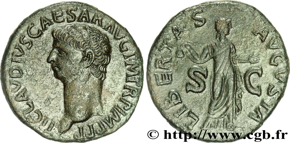 CLAUDIUS As, (MB, Æ 29) AU