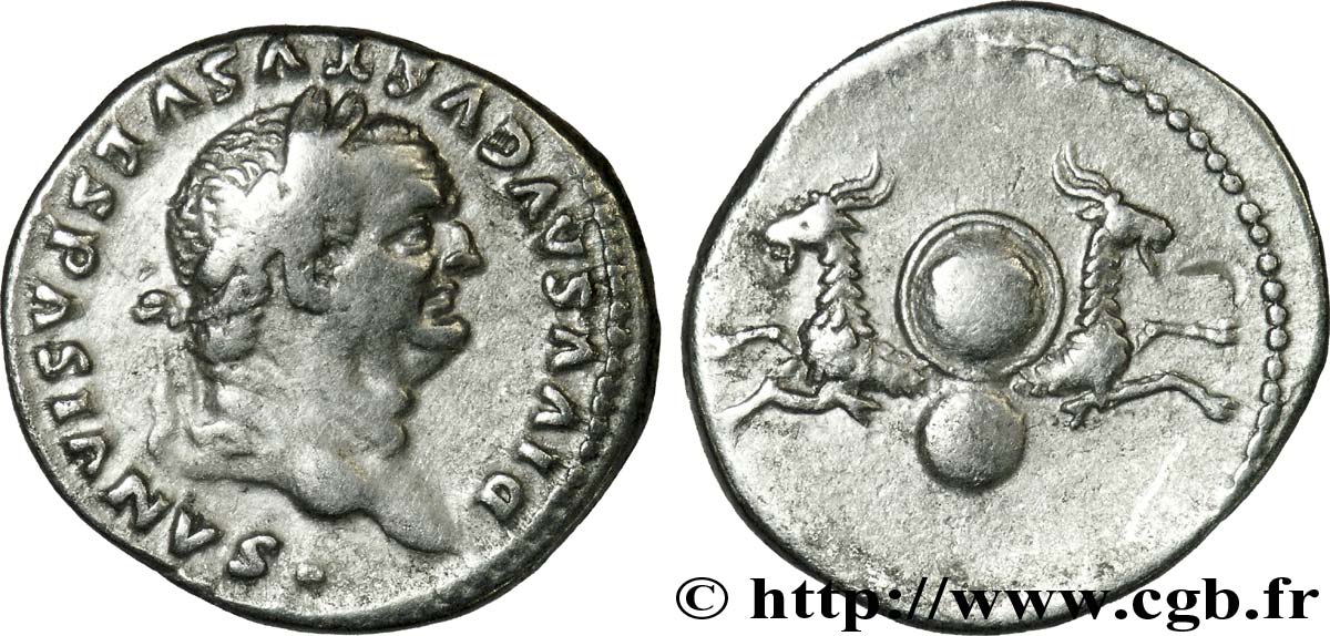 DIVUS VESPASIAN Denier XF