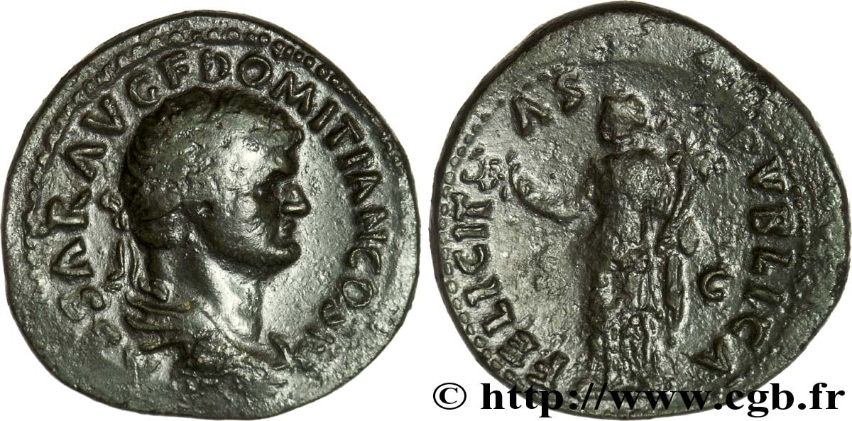 DOMITIANUS Dupondius, (MB, Æ 28) fVZ