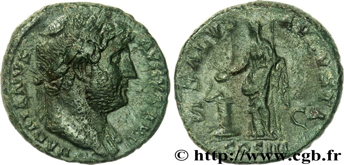 HADRIAN As, (MB, Æ 26) XF