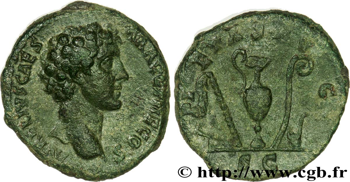 MARCUS AURELIUS Dupondius, (MB, Æ 28) AU/XF