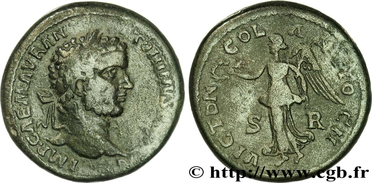 CARACALLA Médaillon ou grand bronze (GB, Æ 33) XF