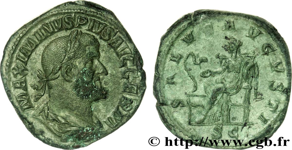 MAXIMINUS I Sesterce, (GB, Æ 33) AU