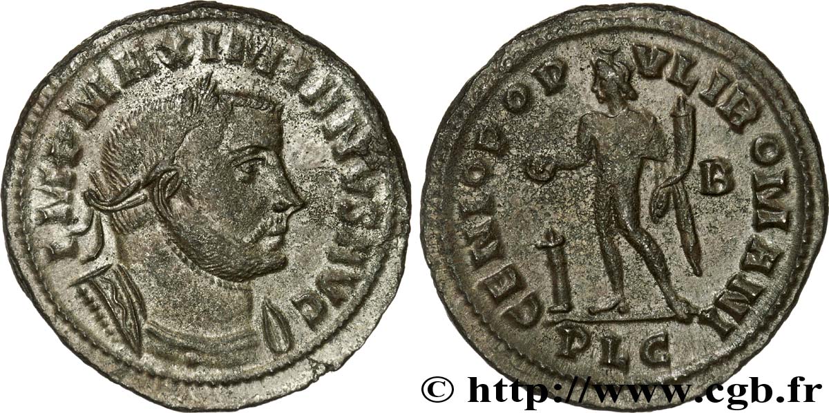 MAXIMIEN HERCULE Follis ou nummus SUP