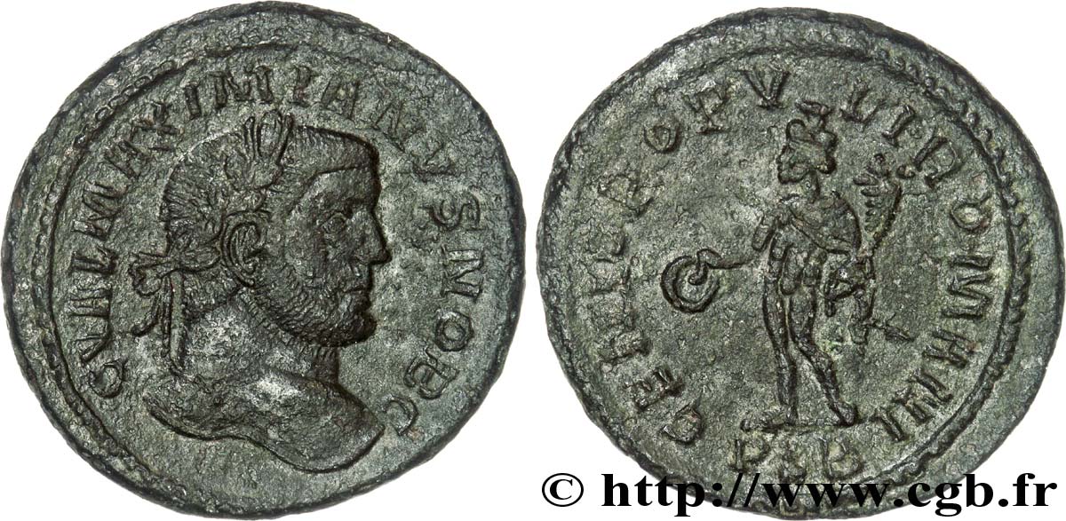 GALERIO Follis ou nummus SPL/q.SPL