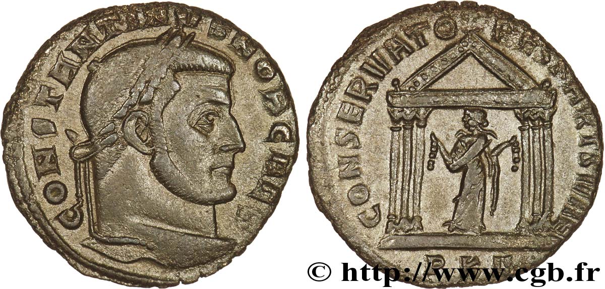 CONSTANTINO I EL MAGNO Follis ou nummus MBC+