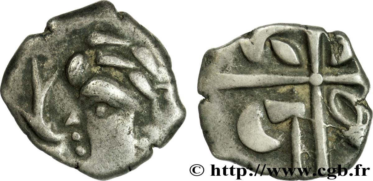 GALLIA - SOUTH WESTERN GAUL - VOLCÆ TECTOSAGES (Area of Toulouse) Drachme “à la tête cubiste” XF