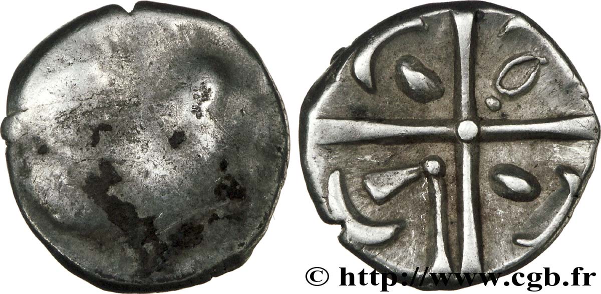 GALLIA - SUDOVESTE DELLA GALLIA - VOLCÆ TECTOSAGES (Regione di Tolosa) Drachme de style hybride entre “cubiste et romanisé”, S. 70 var. XF