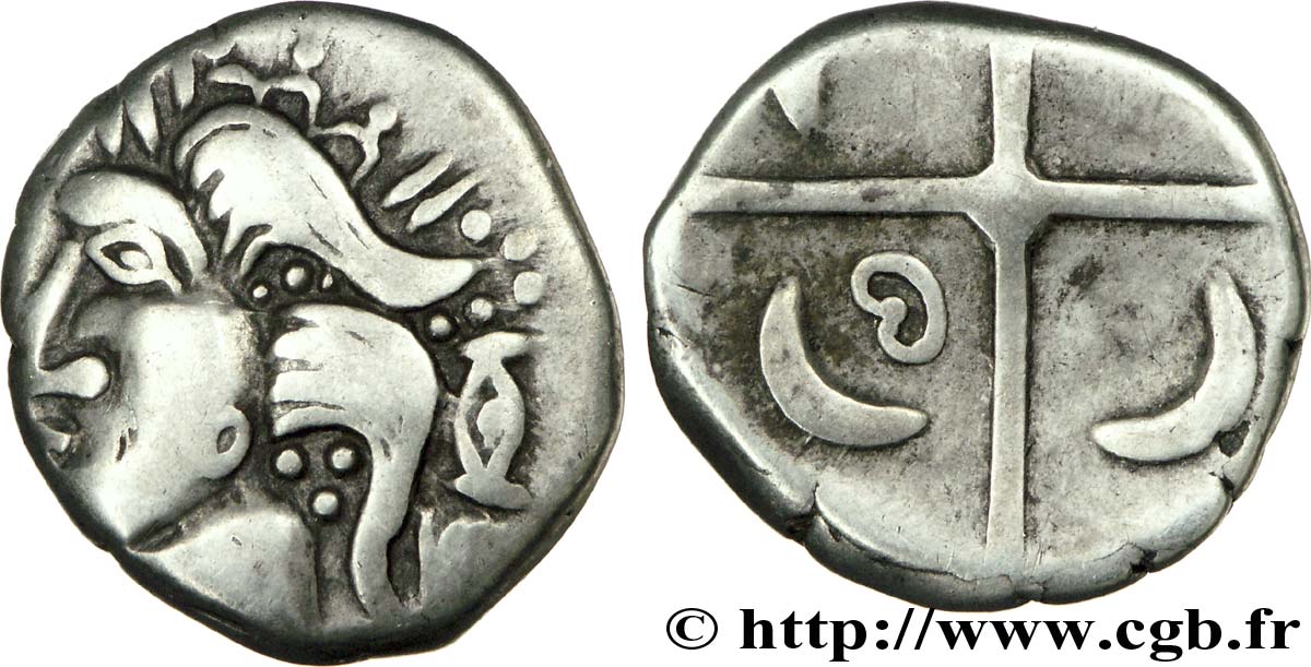 GALLIA - SOUTH WESTERN GAUL - LONGOSTALETES (Area of Narbonne) Drachme “au style languedocien”, S. 312 XF