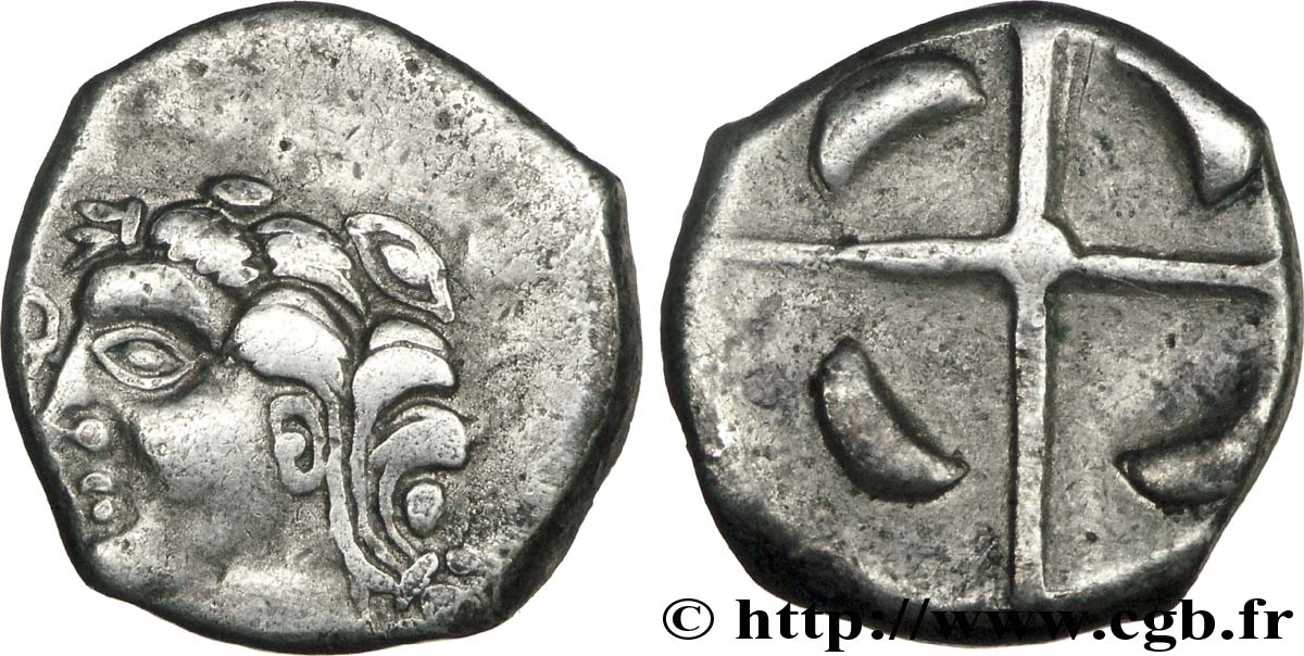 GALLIA - SUDOVESTE DELLA GALLIA LONGOSTALETES (Regione di Narbonne) Drachme “au style languedocien”, S. 335 BB