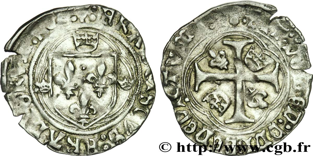 FRANÇOIS IER LE RESTAURATEUR DES LETTRES Grand blanc à la couronne, 1er type 23/01/1515 Tarascon TTB