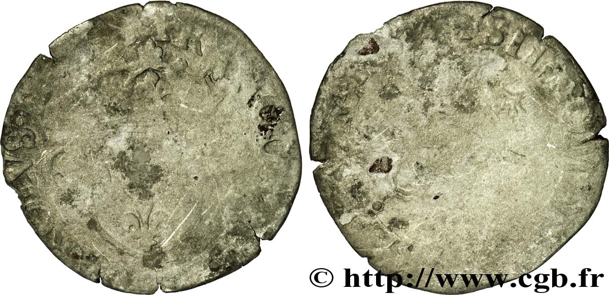 CHARLES IX Douzain aux deux C, 1er type n.d. Troyes AB