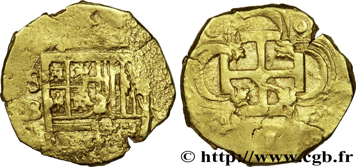 SPAIN - PHILIPPE II, III OR IV Double écu n.d. Séville q.BB